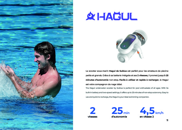 Brochure Sublue - scooters sous-marins